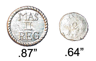 2nd Massachusetts Regiment c.1781 buttons 